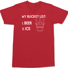 My Bucket List Beer Ice T-Shirt RED