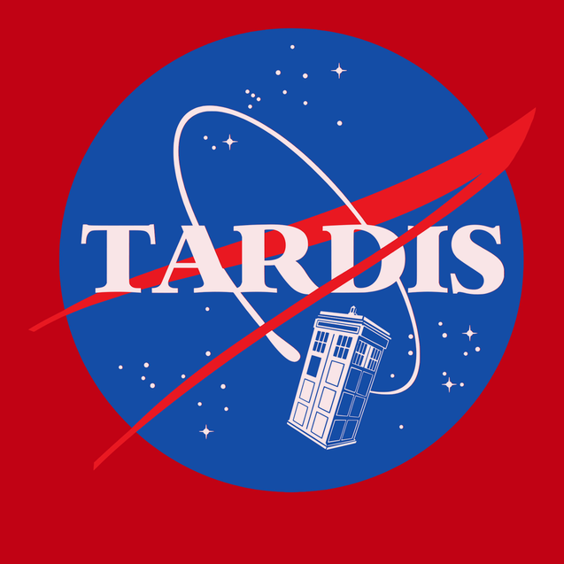 Nasa Tardis T-Shirt RED