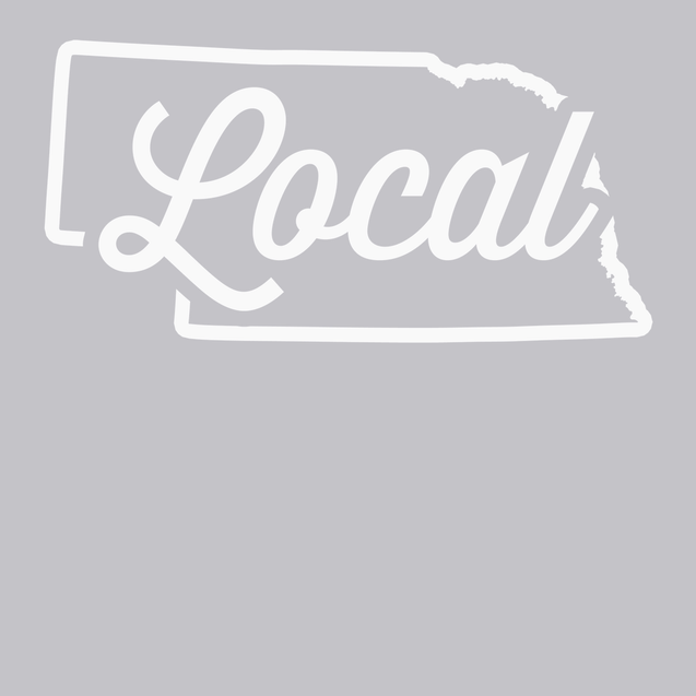 Nebraska Local T-Shirt SILVER