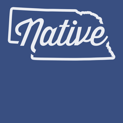 Nebraska Native T-Shirt BLUE