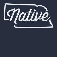 Nebraska Native T-Shirt NAVY