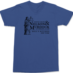 Nelson and Murdock Attorneys at Law T-Shirt BLUE