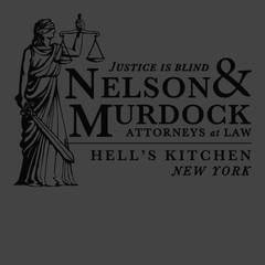 Nelson and Murdock Attorneys at Law T-Shirt CHARCOAL