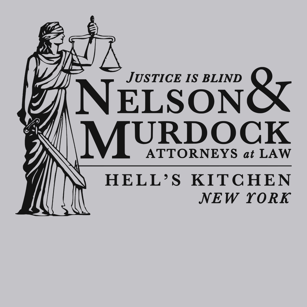 Nelson and Murdock Attorneys at Law T-Shirt SILVER