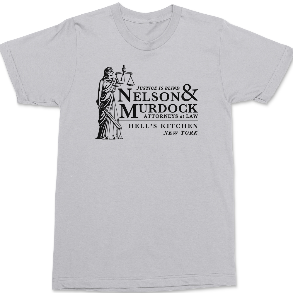 Nelson and Murdock Attorneys at Law T-Shirt SILVER