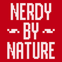 Nerdy By Nature T-Shirt RED