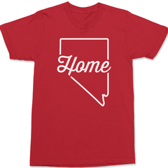Nevada Home T-Shirt RED