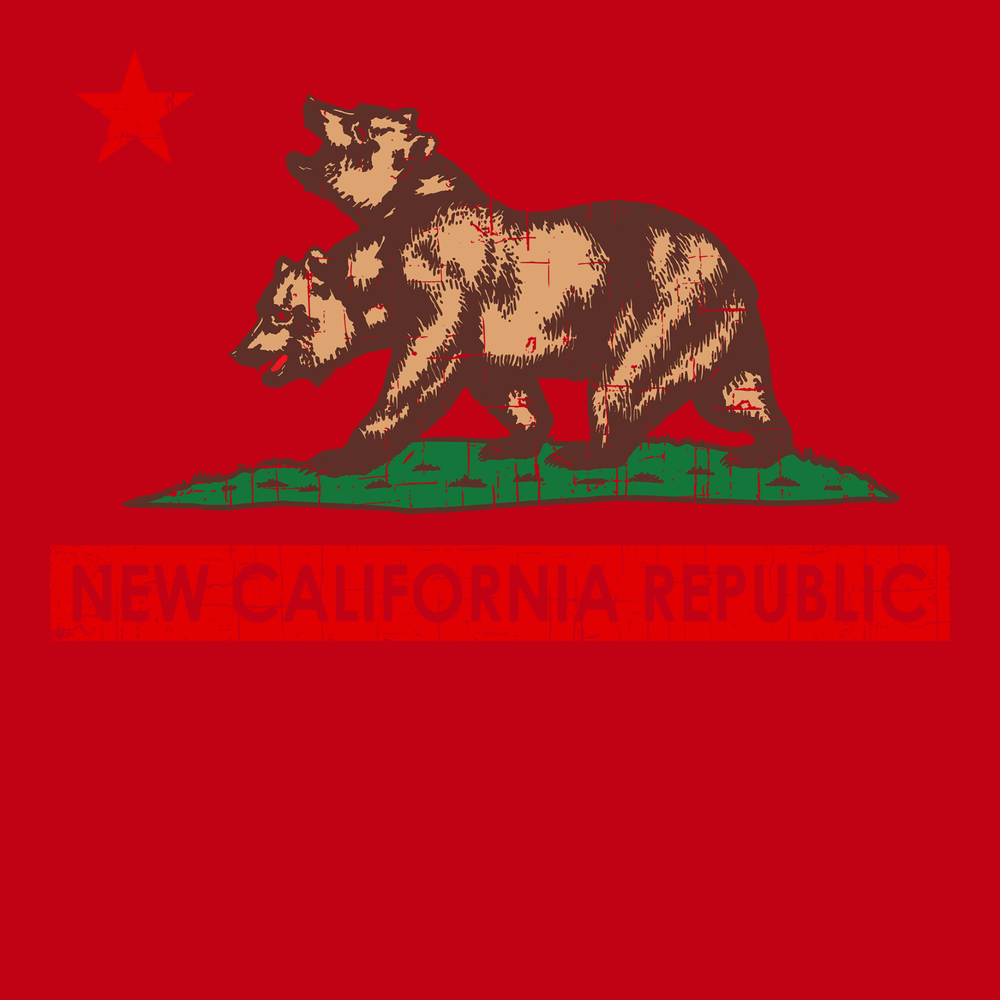New California Republic T-Shirt RED