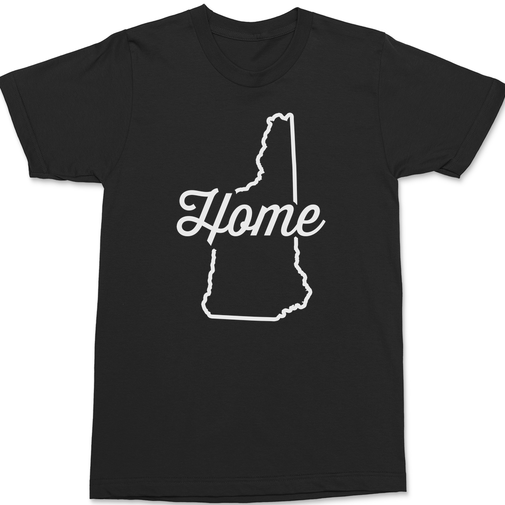 New Hampshire Home T-Shirt BLACK