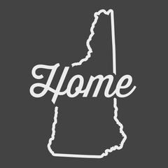 New Hampshire Home T-Shirt CHARCOAL