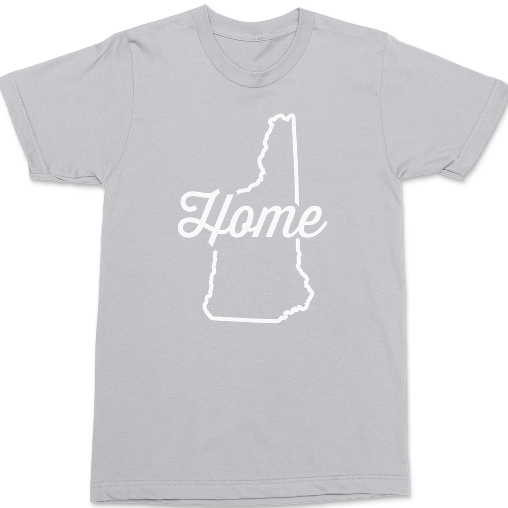 New Hampshire Home T-Shirt SILVER