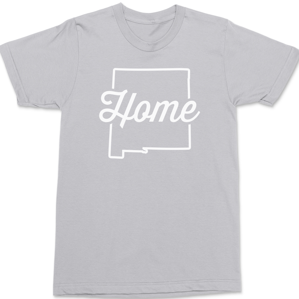 New Mexico Home T-Shirt SILVER