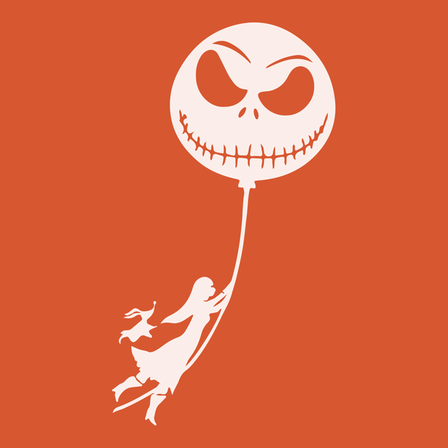 Nightmare Balloon T-Shirt ORANGE