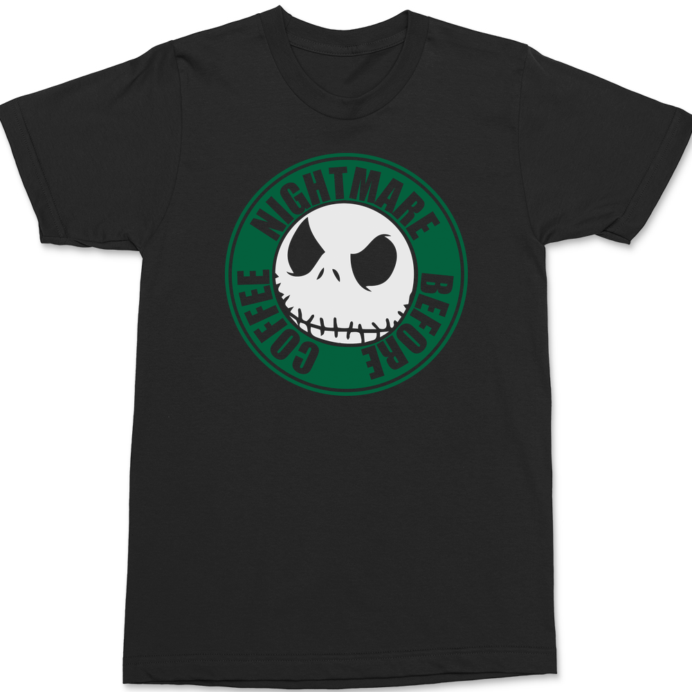 Nightmare Before Coffee T-Shirt BLACK