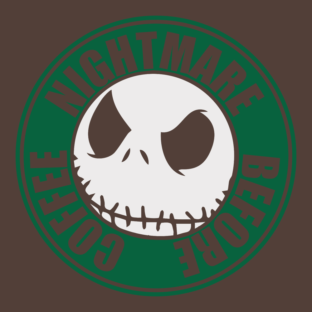 Nightmare Before Coffee T-Shirt BROWN