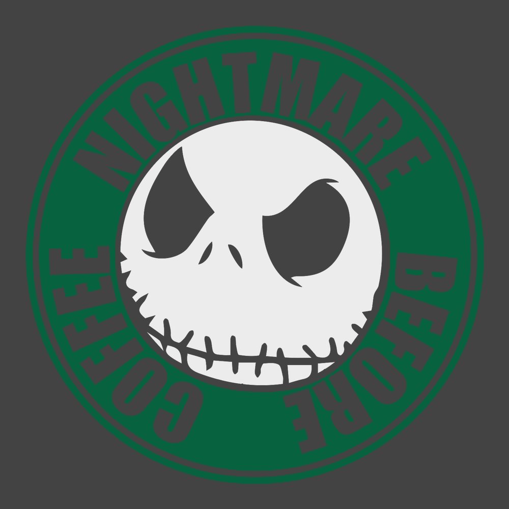 Nightmare Before Coffee T-Shirt CHARCOAL