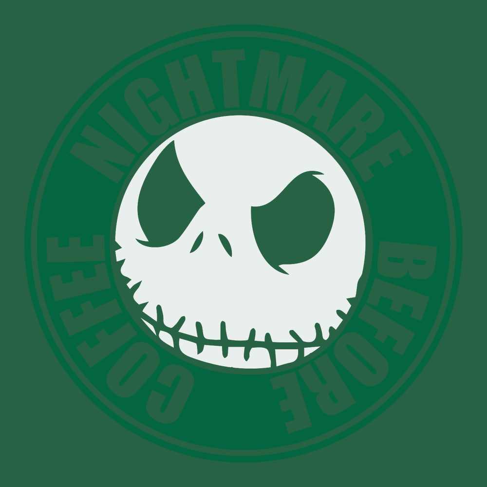 Nightmare Before Coffee T-Shirt GREEN