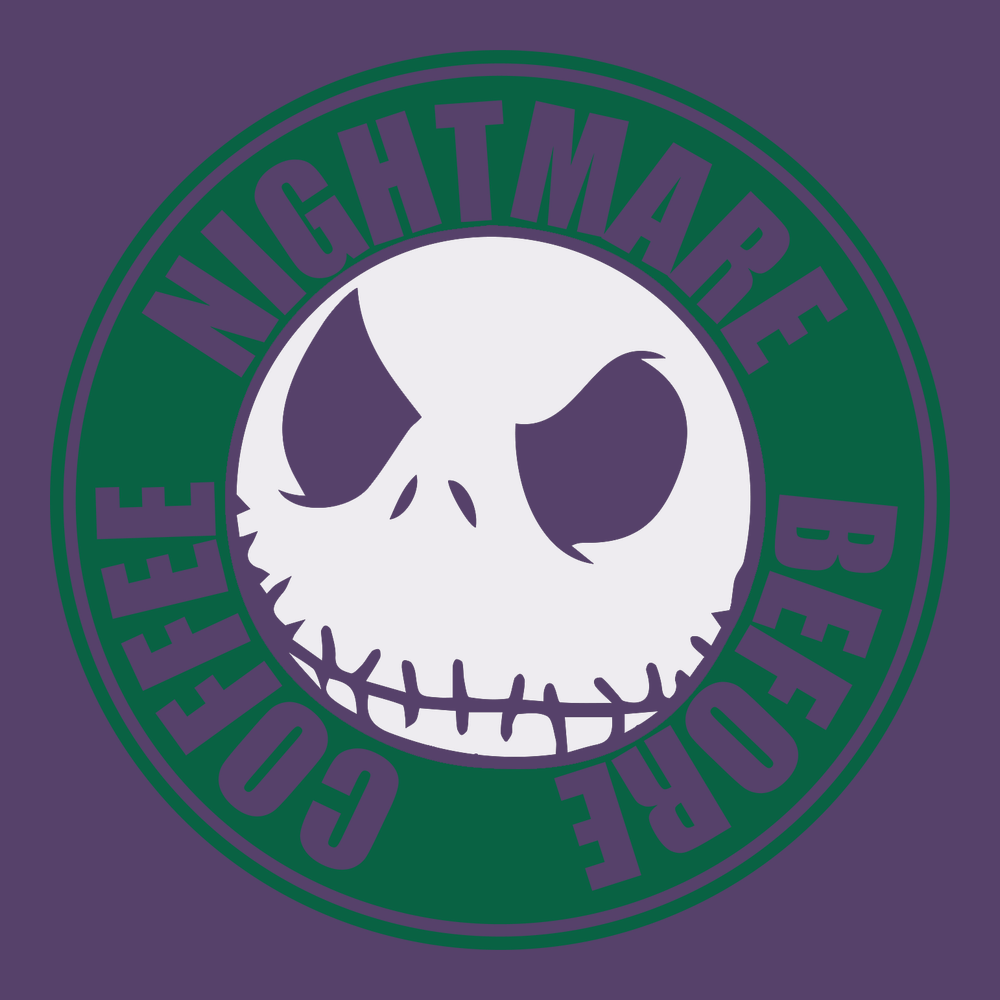 Nightmare Before Coffee T-Shirt PURPLE