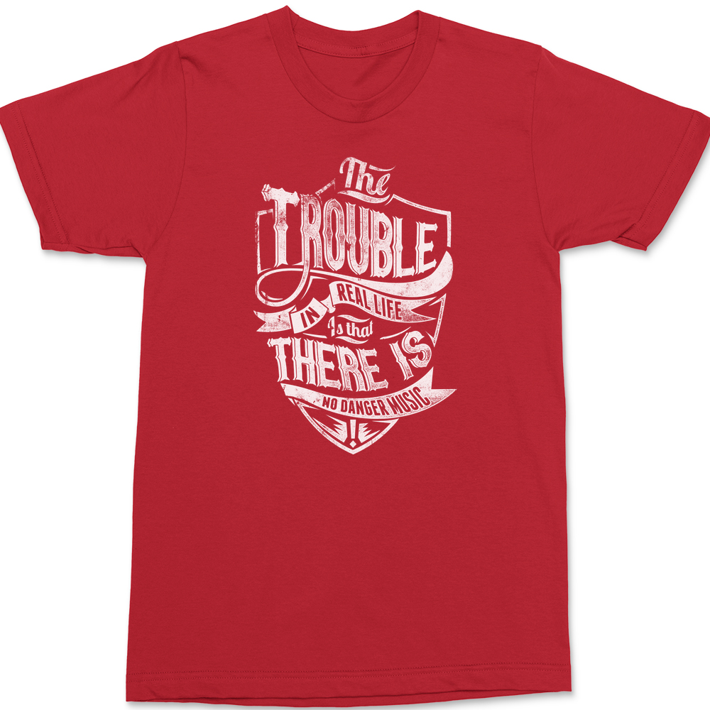 No Danger Music T-Shirt RED