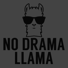 No Drama Llama T-Shirt CHARCOAL
