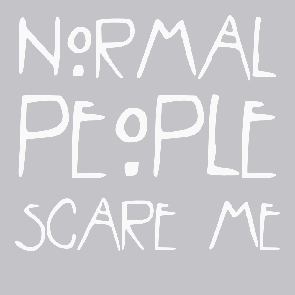 Normal People Scare Me T-Shirt SILVER