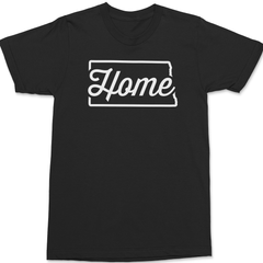North Dakota Home T-Shirt BLACK