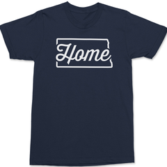 North Dakota Home T-Shirt NAVY
