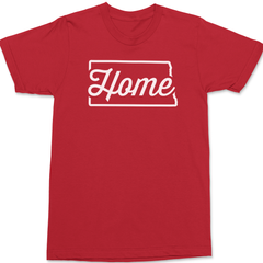 North Dakota Home T-Shirt RED