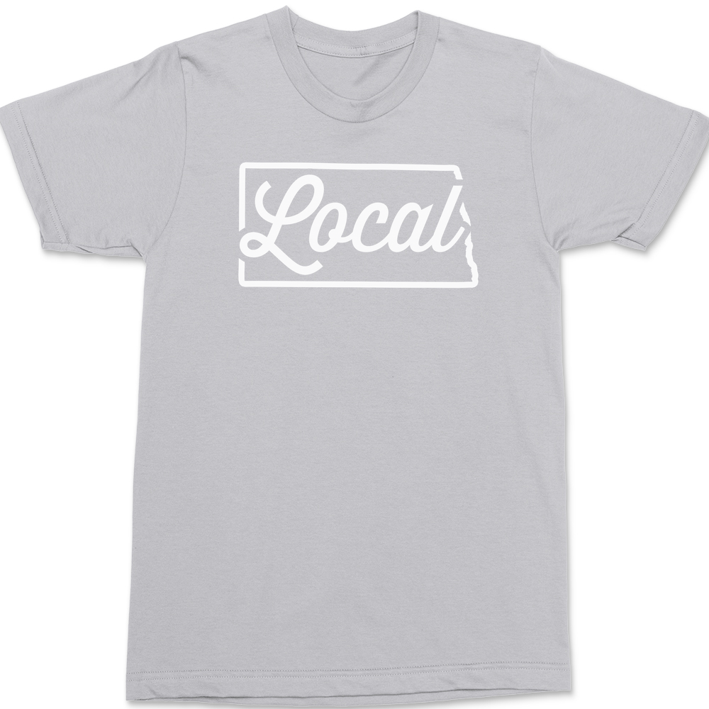 North Dakota Local T-Shirt SILVER