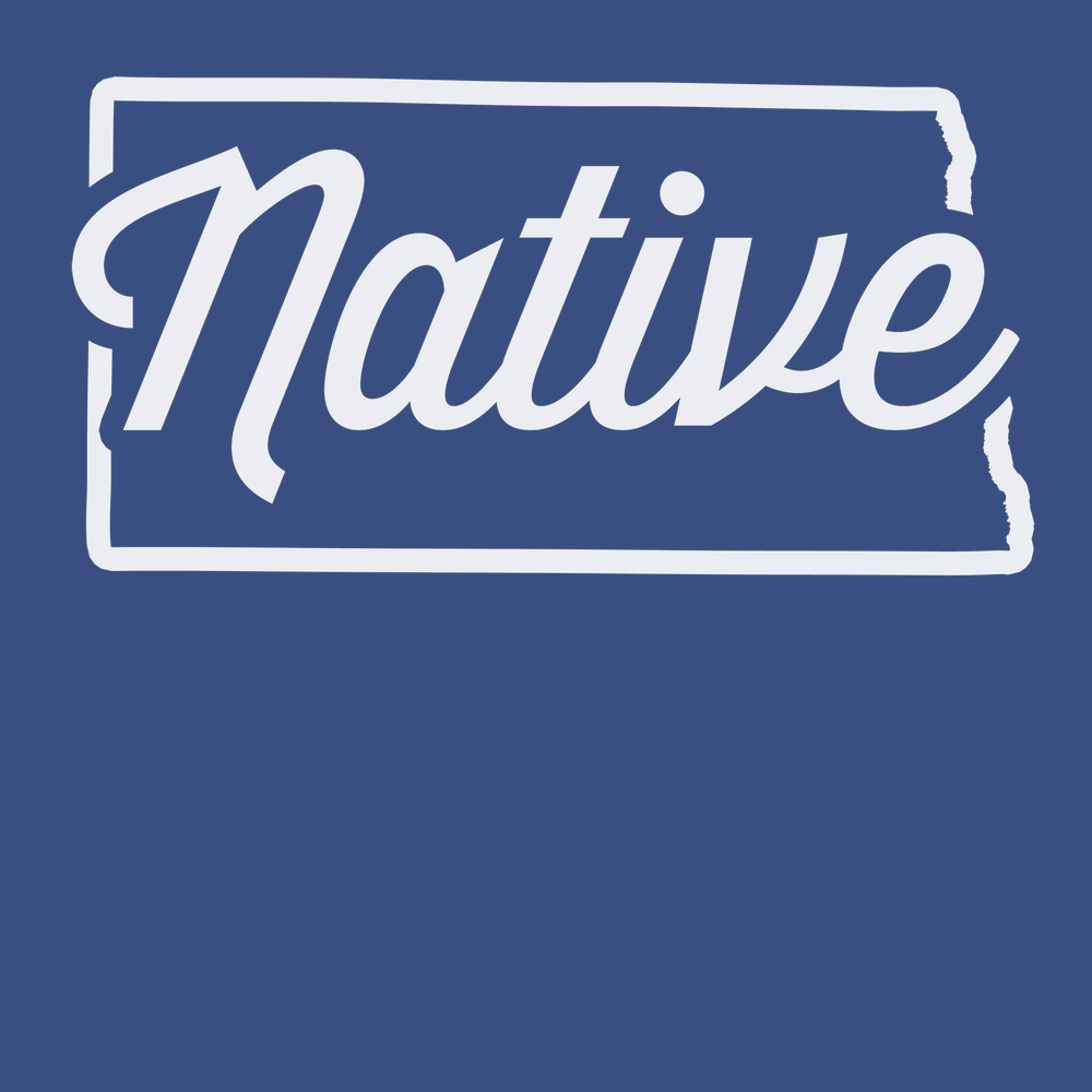 North Dakota Native T-Shirt BLUE