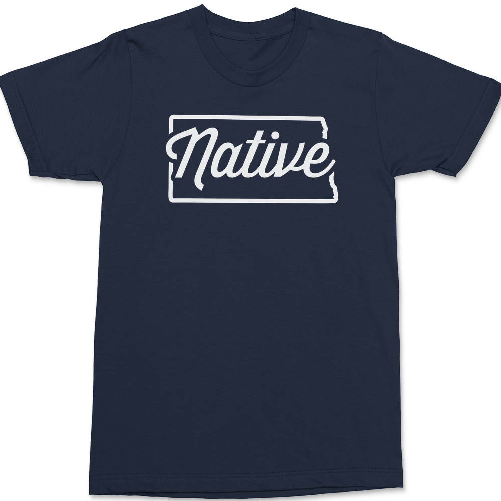 North Dakota Native T-Shirt NAVY