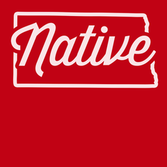 North Dakota Native T-Shirt RED