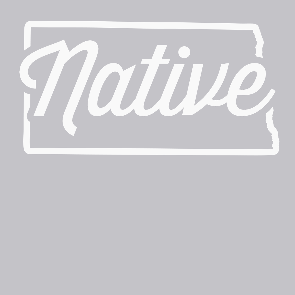 North Dakota Native T-Shirt SILVER