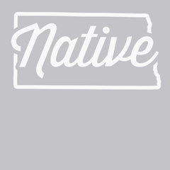 North Dakota Native T-Shirt SILVER