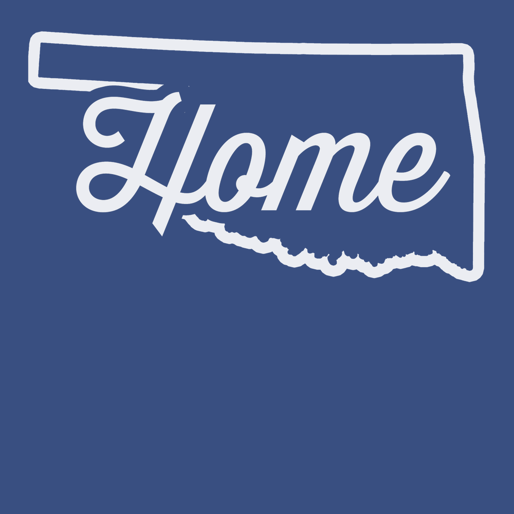 Oklahoma Home T-Shirt BLUE