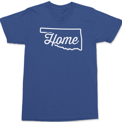 Oklahoma Home T-Shirt BLUE