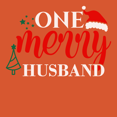 One Merry Husband T-Shirt ORANGE