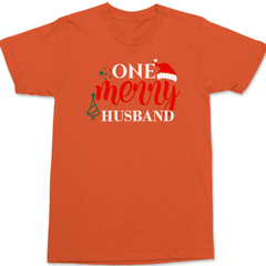 One Merry Husband T-Shirt ORANGE
