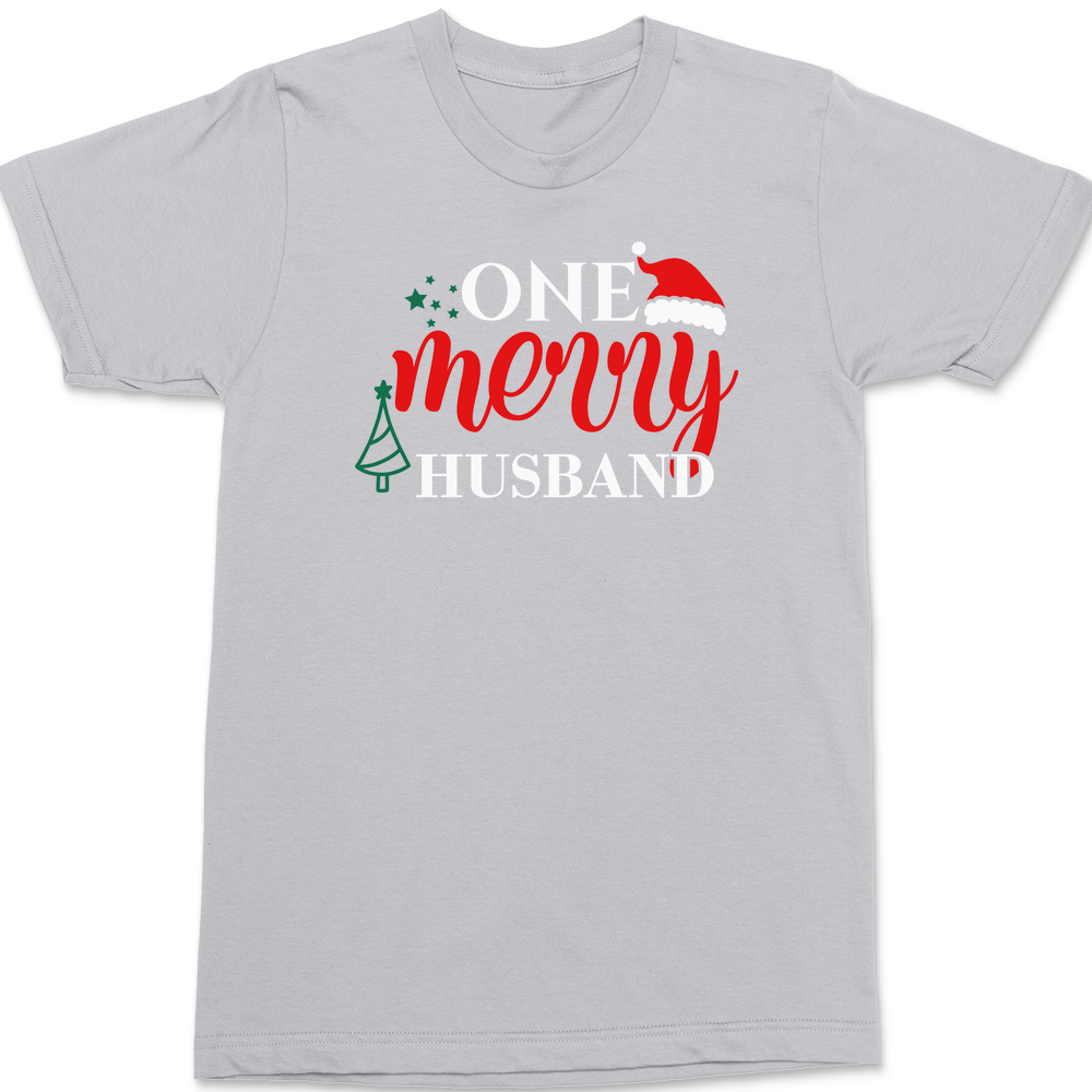 One Merry Husband T-Shirt SILVER