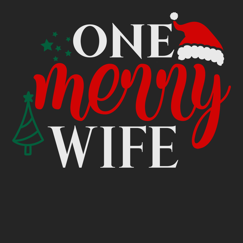 One Merry Wife T-Shirt BLACK