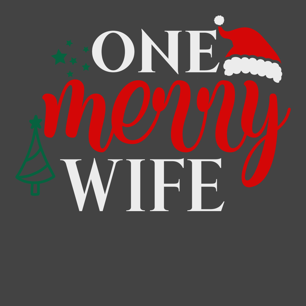 One Merry Wife T-Shirt CHARCOAL