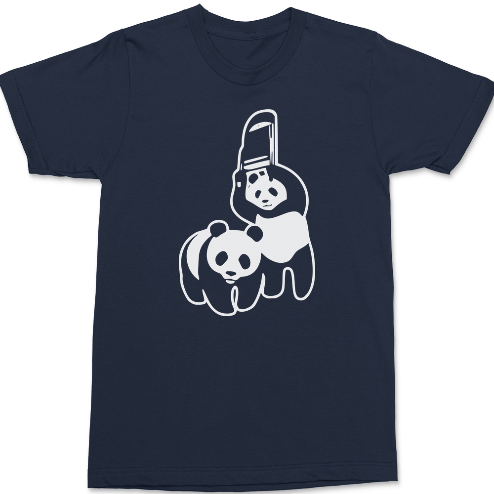 Panda Wrestling T-Shirt NAVY