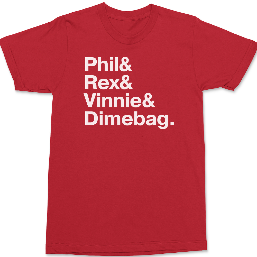 Pantera Names T-Shirt RED