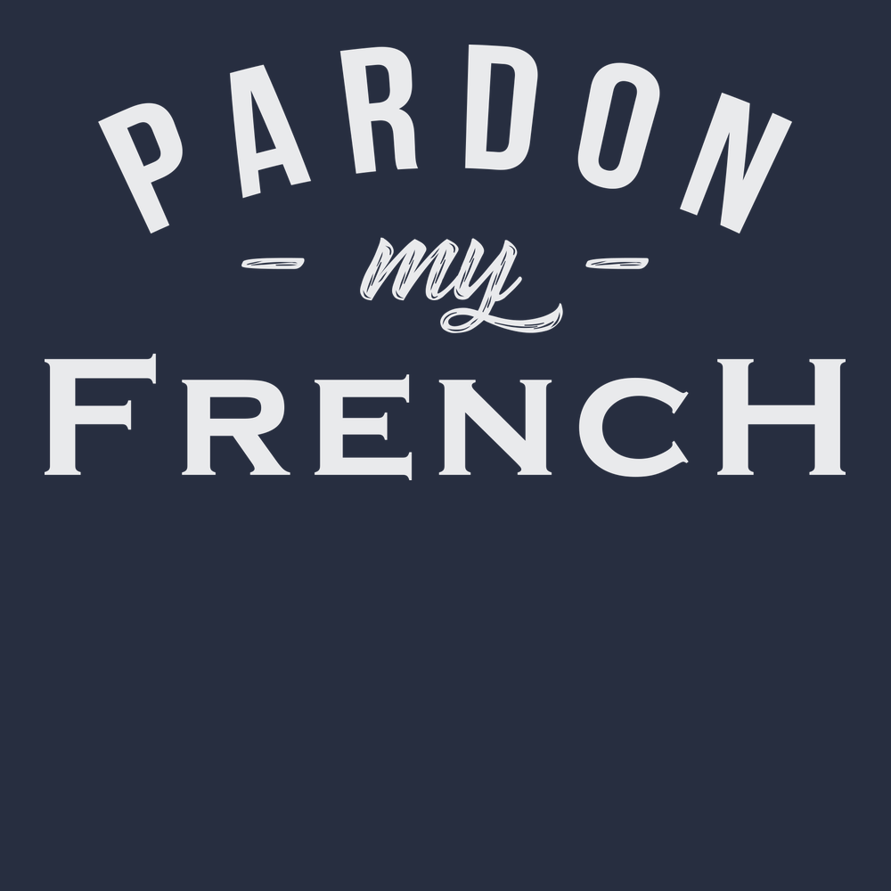 Pardon My French T-Shirt Navy