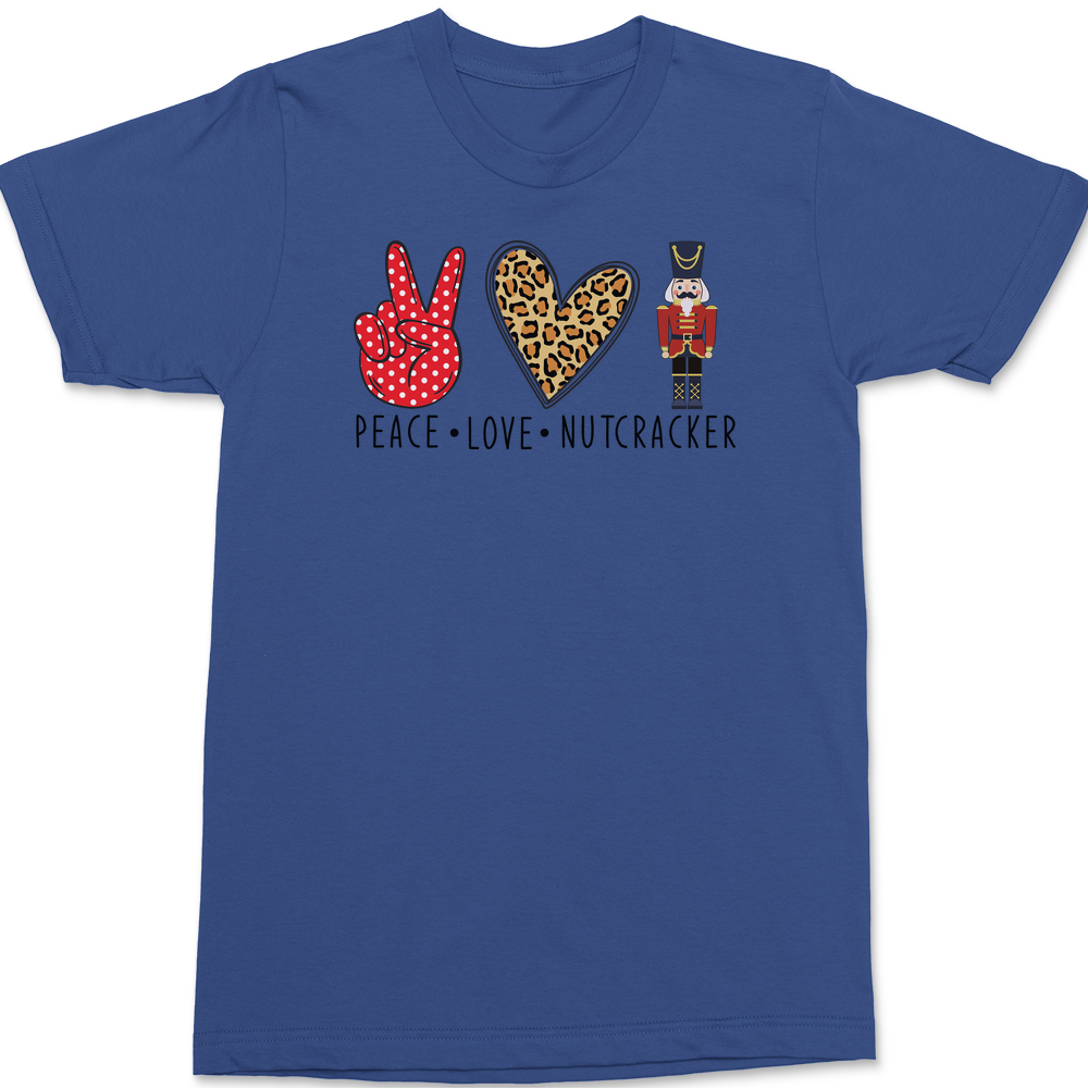 Peace Love Nutcracker T-Shirt BLUE