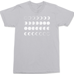Phases Of The Moon T-Shirt SILVER