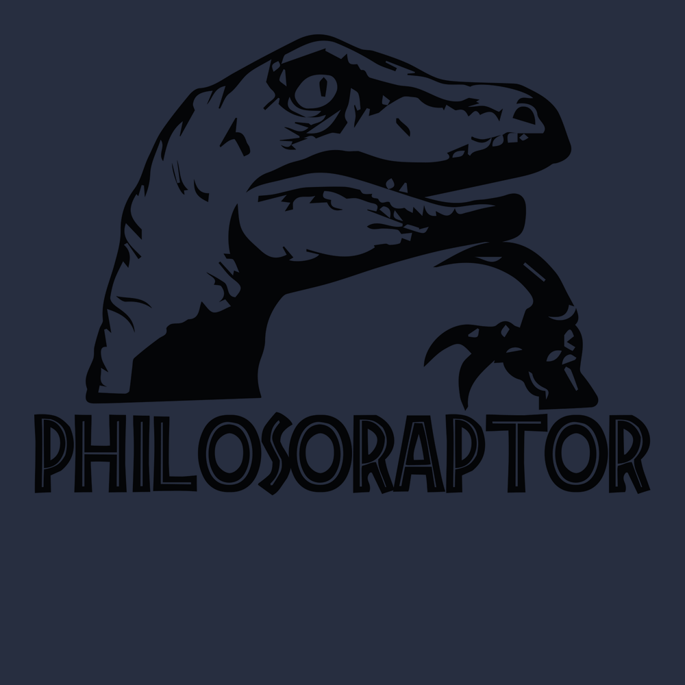 Philosoraptor T-Shirt NAVY