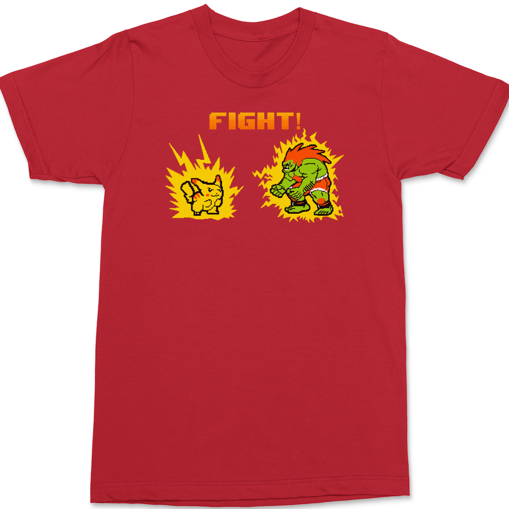 Pikachu Vs Blanka T-Shirt RED