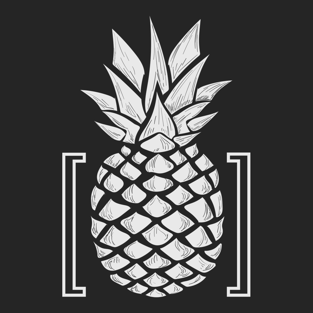 Pineapple T-Shirt BLACK