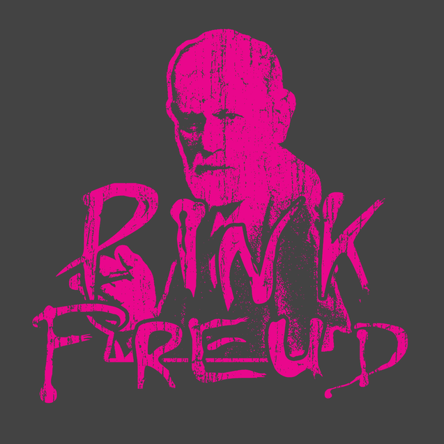 Pink Freud T-Shirt CHARCOAL